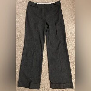 ADRIENNE VITTADINI black cuffed bootcut boot cut pants 8